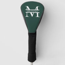 Gepersonaliseerd Elegant Emerald Green Monogram &