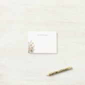 Gepersonaliseerd Elegant Floral Post-it® Notes (Op bureau)