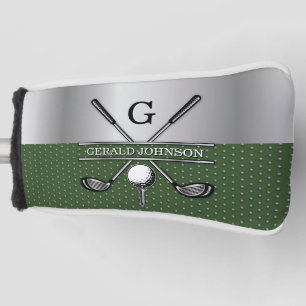 Gepersonaliseerd Elegant Golf Monogram Ontwerp Golfheadcover