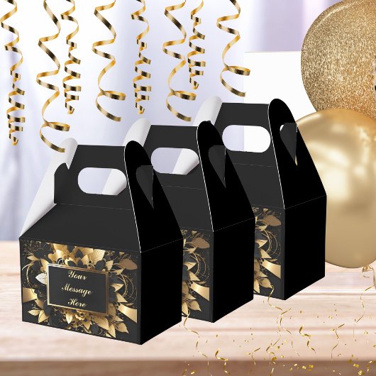 Gepersonaliseerd Elegant Goud Bedankdoosjes