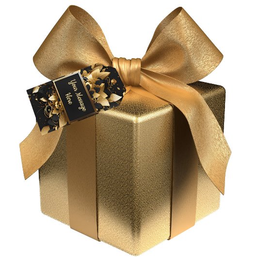 Gepersonaliseerd Elegant Goud Cadeaulabel