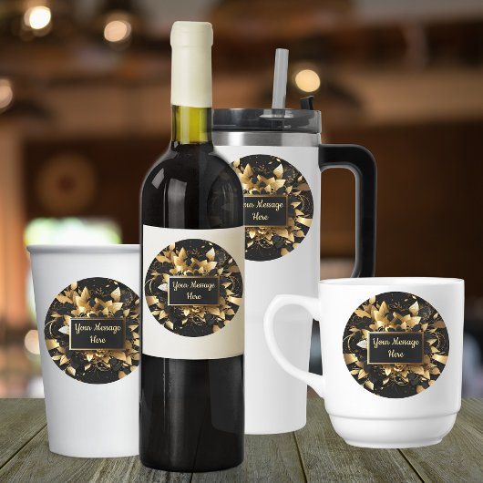 Gepersonaliseerd Elegant Goud Labels