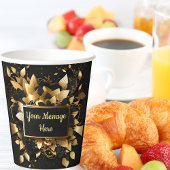 Gepersonaliseerd Elegant Goud Papieren Bekers