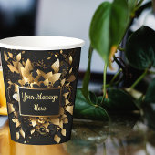 Gepersonaliseerd Elegant Goud Papieren Bekers