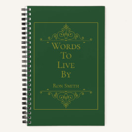 Gepersonaliseerd Elegant Journal voor Citaten Notitieboek