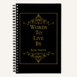 Gepersonaliseerd Elegant Journal voor Citaten Notitieboek