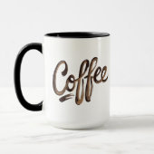 Gepersonaliseerd Elegant Koffie Monogram Mok (Links)