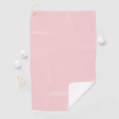Gepersonaliseerd Elegant modern monogram Naam Blus Golfhanddoek (Insitu)