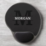 Gepersonaliseerd Elegant Monogram en Naam Gel Muismat<br><div class="desc">Voeg een vleugje elegantie toe aan uw dagelijkse benodigdheden met dit gepersonaliseerde monogram en naamproduct. Met een verfijnd ontwerp en aanpasbare details combineert het sophisticatie en functionaliteit. Of het nu voor persoonlijk gebruik of als een doordacht geschenk is, dit item toont een stijlvol monogram en uw gekozen naam, waardoor het...</div>