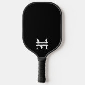 Gepersonaliseerd Elegant Monogram en Naam Pickleball Paddle (Achterkant)