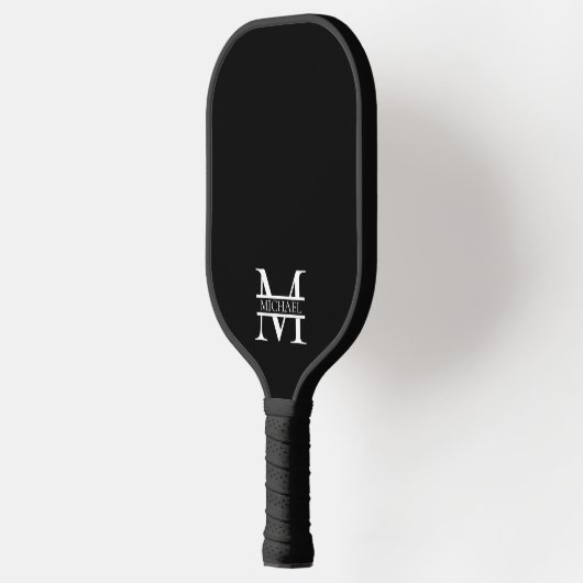 Gepersonaliseerd Elegant Monogram en Naam Pickleball Paddle (Links)