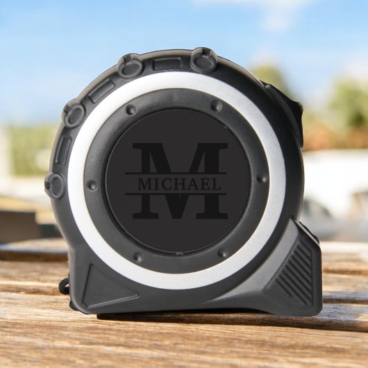 Gepersonaliseerd Elegant Monogram en Naam Rolmaat