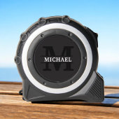 Gepersonaliseerd Elegant Monogram en Naam Rolmaat