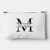 Gepersonaliseerd Elegant Monogram en Naam Wit Etui (Achterkant)