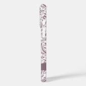 Gepersonaliseerd Elegant Oude Lavendel Damaskpatro Case-Mate iPhone Case (Achterkant / Links)