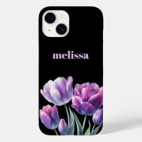 Gepersonaliseerd Elegant paarse Monogram