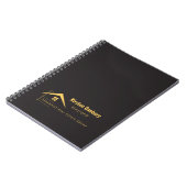 Gepersonaliseerd Elegant Professioneel Onroerend G Notitieboek (Linkerzijde)