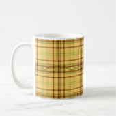 Gepersonaliseerd Elegant Pset Pattern Yellow Koffiemok (Links)