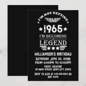 Gepersonaliseerd elegant verjaardagsfeestje kaart (Voorkant / Achterkant)