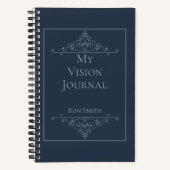 Gepersonaliseerd Elegant Vision Journal Notitieboek (Voorkant)