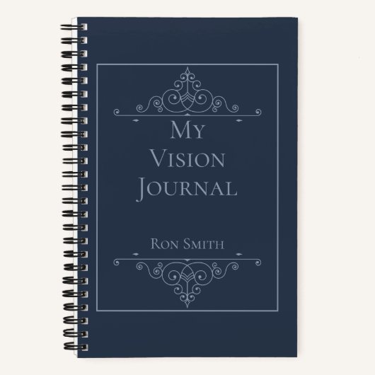 Gepersonaliseerd Elegant Vision Journal Notitieboek (Voorkant)