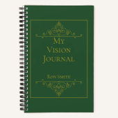 Gepersonaliseerd Elegant Vision Journal Notitieboek (Voorkant)