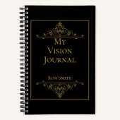 Gepersonaliseerd Elegant Vision Journal Notitieboek (Voorkant)