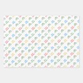 Gepersonaliseerd Elegant "Vrolijk Kerstfeest" & ke Inpakpapier Vel (Voorkant 3)