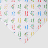 Gepersonaliseerd Elegant "Vrolijk Kerstfeest" & ke Tissuepapier (Detail)