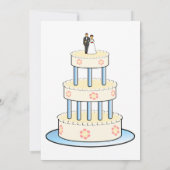 Gepersonaliseerd Elegant Wedding Dress Kaart (Achterkant)