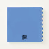 Gepersonaliseerd Elegant Zijn en Haar Halve Hart Notitieboek (Achterkant)