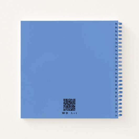 Gepersonaliseerd Elegant Zijn en Haar Halve Hart Notitieboek (Achterkant)