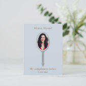 Gepersonaliseerd Elegante Inspirerend foto handspi Briefkaart (Staand voorkant)
