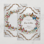 [Gepersonaliseerd] Elegante moderne tuinuitnodigin Kaart (Voorkant / Achterkant)