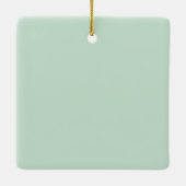 Gepersonaliseerd Elegante Plaid Groene Roze Naaima Keramisch Ornament (Achterkant)