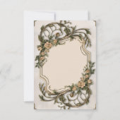 [Gepersonaliseerd] Elegante vintage bruiloft uitno Kaart (Achterkant)