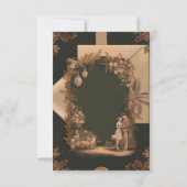 [Gepersonaliseerd] Elegante vintage bruiloft uitno Kaart (Achterkant)