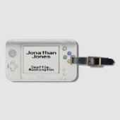 Gepersonaliseerd elektronisch handvat van de Oude Bagagelabel (Voorkant (horizontaal))