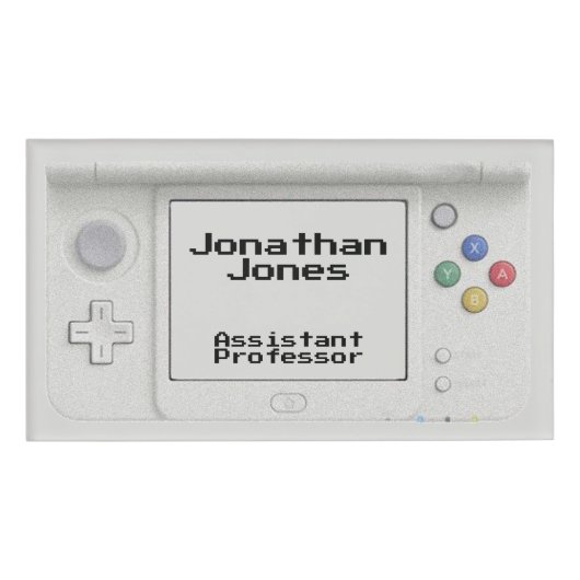 Gepersonaliseerd elektronisch handvat van de Oude Naambadge (Voorkant)