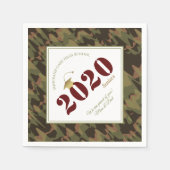 Gepersonaliseerd elektropatroon van de Camouflage  Servet (Voorkant)