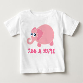 Gepersonaliseerd Elephant Baby T-shirt