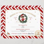 Gepersonaliseerd Elf Adoption Certificaat (Voorkant / Achterkant)