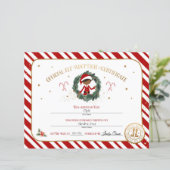 Gepersonaliseerd Elf Adoption Certificaat (Staand voorkant)