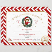 Gepersonaliseerd Elf Adoption Certificaat (Voorkant / Achterkant)