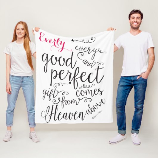 Gepersonaliseerd Elk goed geschenk komt uit de hem Fleece Deken (In situ)