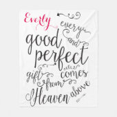 Gepersonaliseerd Elk goed geschenk komt uit de hem Fleece Deken (Voorkant)