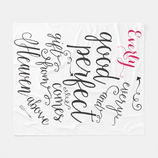 Gepersonaliseerd Elk goed geschenk komt uit de hem Fleece Deken (Voorkant (Horizontaal))