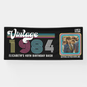 Gepersonaliseerd Elke leeftijd  foto Verjaardag Co Spandoek (Horizontaal)