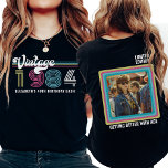 Gepersonaliseerd Elke leeftijd  foto Verjaardag Co T-shirt<br><div class="desc">Introductie van onze gepersonaliseerde Any Age Custom Photo Birthday T-Shirt, een tijdloos eerbetoon aan uw speciale dag! Leg de klassieke nostalgie van tientallen jaren geleden vast met ons retro-geïnspireerde t-shirt, perfect voor elke mijlpaalviering. Of u nu 70, 80 of 90 wordt, of de grote 21, 30, 40, 50 of 60...</div>