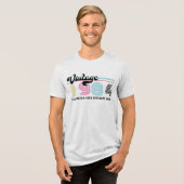 Gepersonaliseerd Elke leeftijd  foto Verjaardag Co Tri-Blend Shirt (Voorkant volledig)